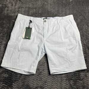 Rodd & Gunn Mens Chino Shorts Size 40 Custom-Fit Blue Mid Rise Flat Front NWT
